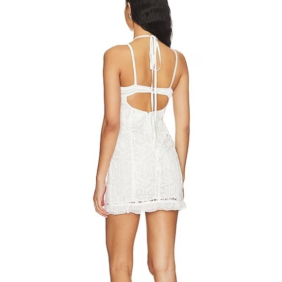 For Love and Lemons Mini Lace Dress in White NWT - Picture 5 of 8